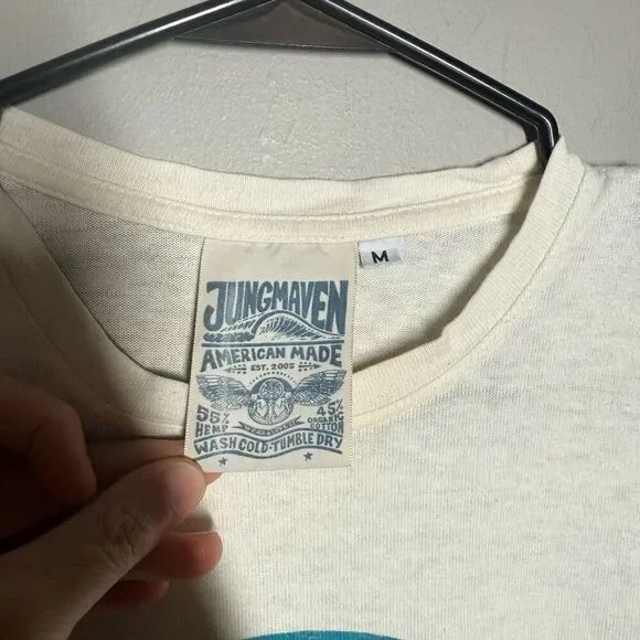 Jungmaven yin yang organic hemp cotton shirt sleeve tee - Picture 3 of 8